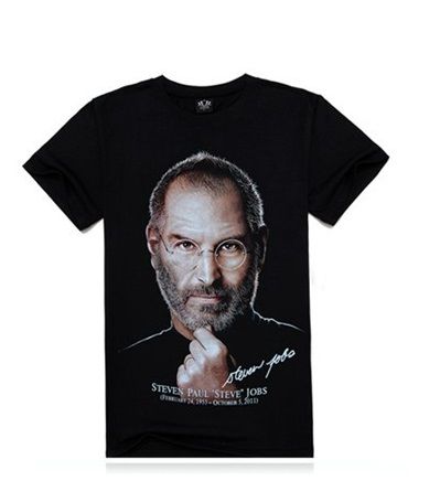 Camiseta Preta Steve Jobs