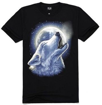 Camiseta Preta Uivo do Lobo