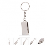 USB Flash Drive metálico 2GB Prático Clipe Rotativo