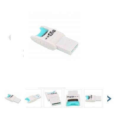 Micro USB 2.0 SD TF + M2 Leitor de Cartão Azul e Branco